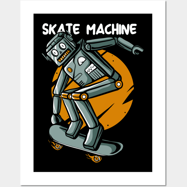 skate machine Wall Art by PlasticGhost